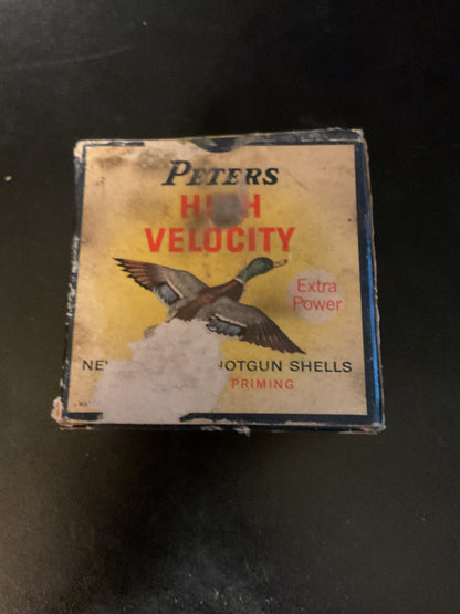 Vintage Peters High Velocity 12 Gauge Rifled Slugs — 2 3/4” Box Full