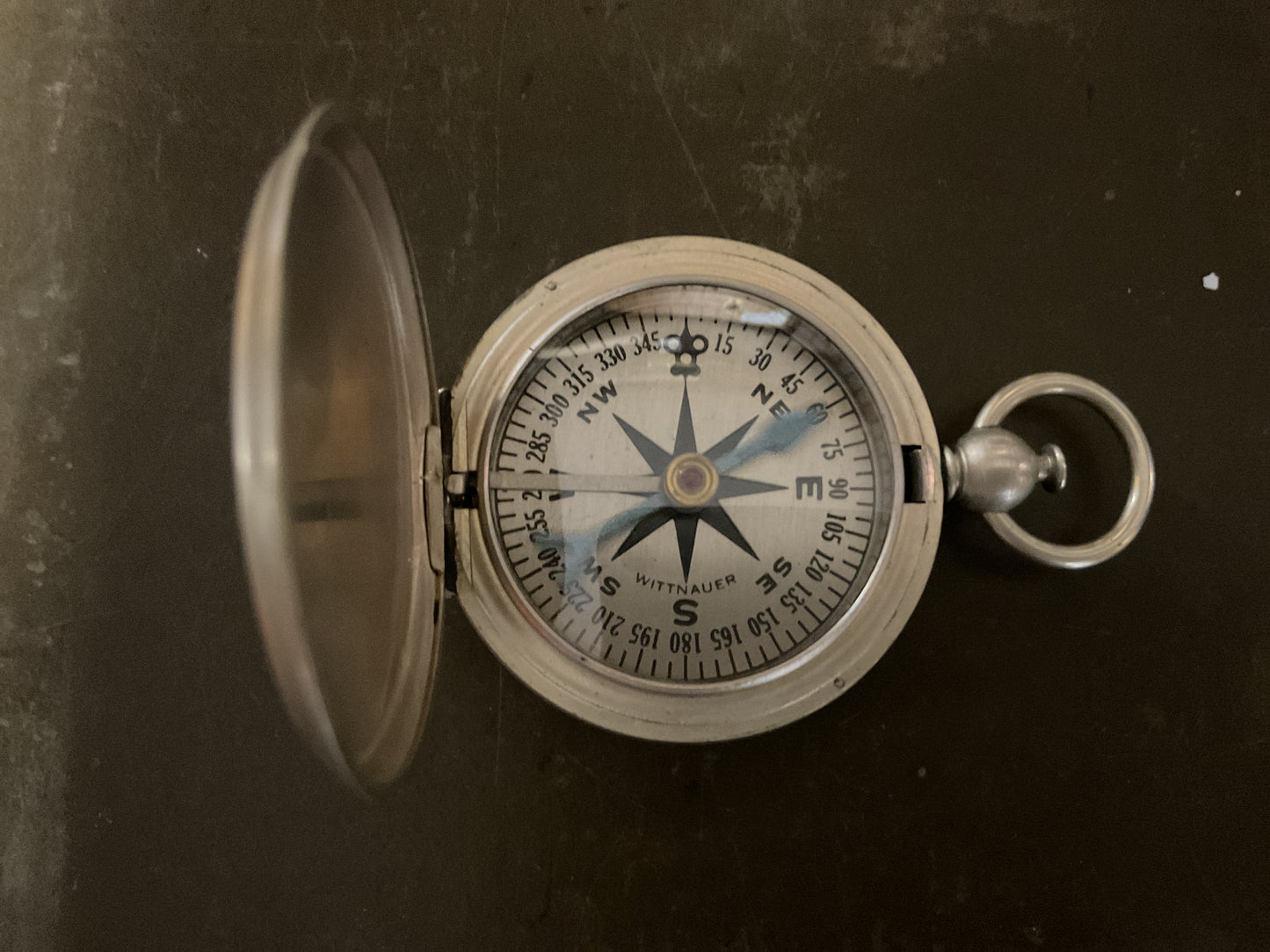 WWII U.S. Army Air Force’s Pocket Compass- Longines-Wittnauer -1941 Complete w/ Box & Pouch -Unissued