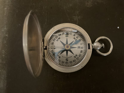 WWII U.S. Army Air Force’s Pocket Compass- Longines-Wittnauer -1941 Complete w/ Box & Pouch -Unissued
