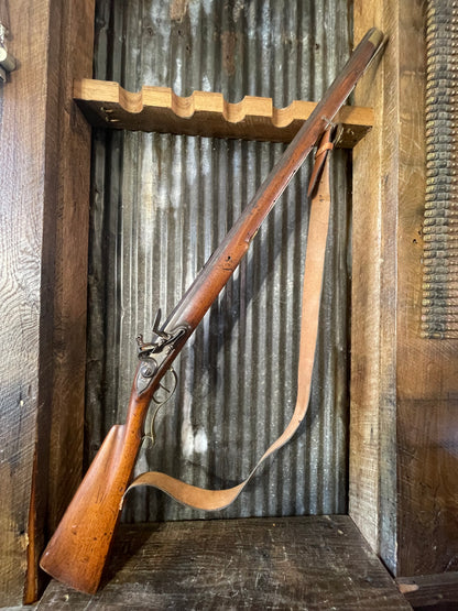 Unmarked .72 Caliber Flintlock Muzzleloading Rifle – Full Stock – Functional Lock – Early American Style