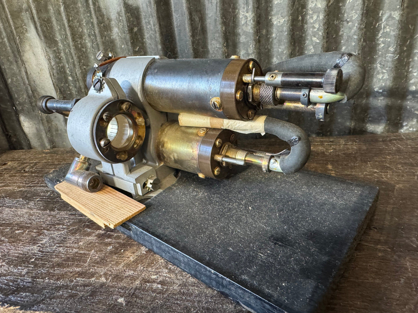 Dual Chicago 42K106851 Magnetron Assembly WWII Airborne Radar Microwave Tube