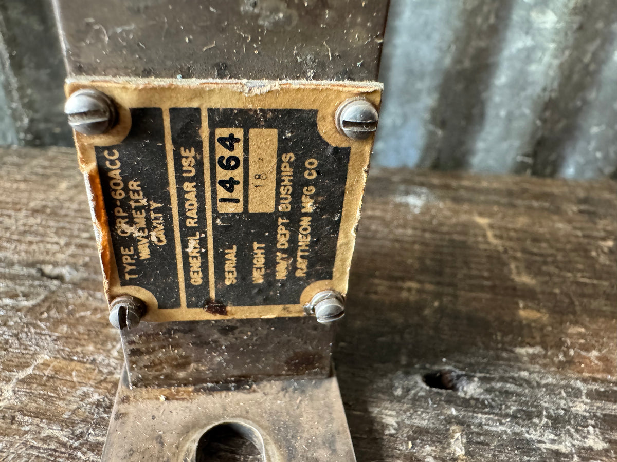 Vintage Raytheon Mixer Cavity – Radar Component