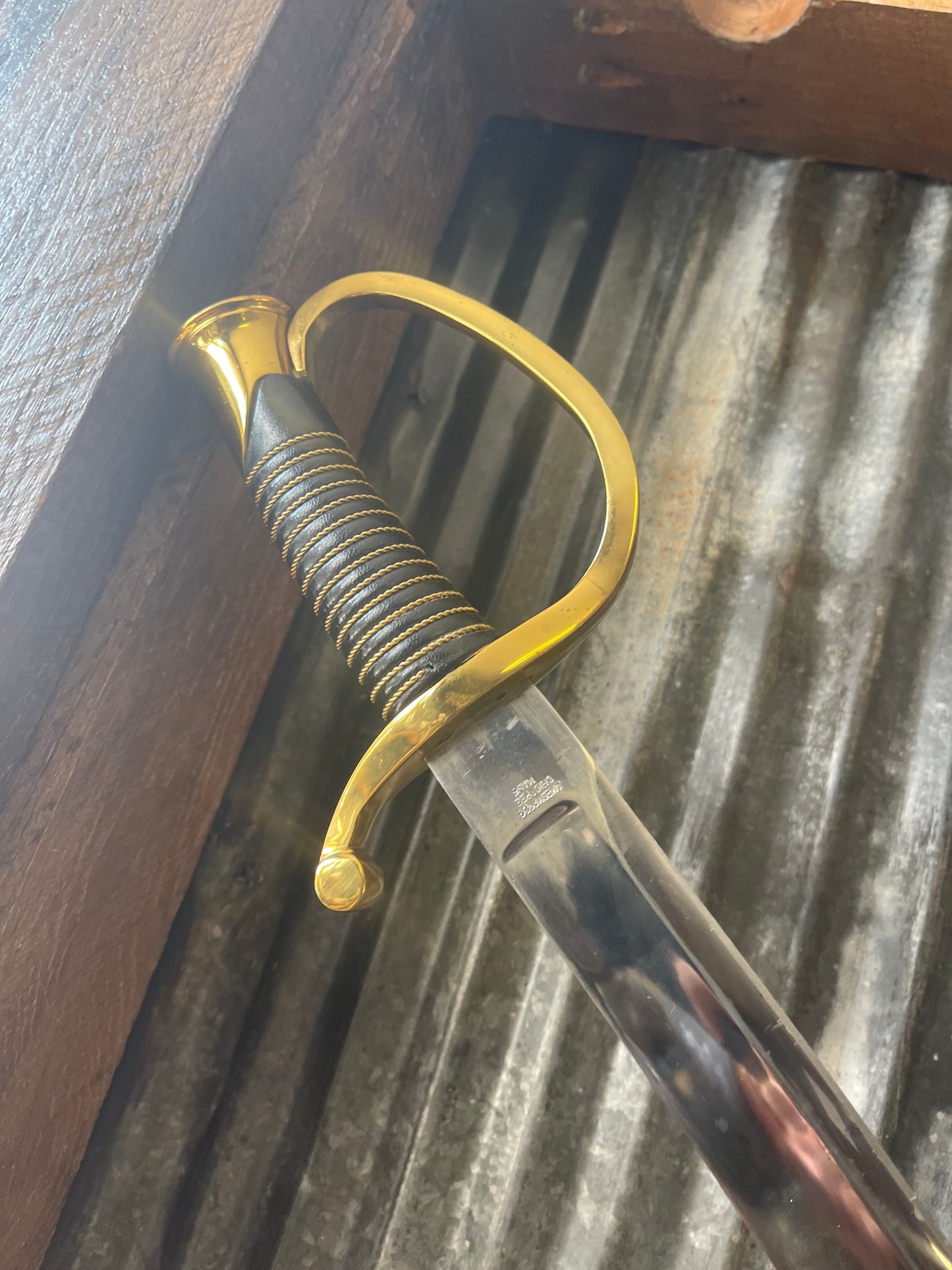 U.S. Model 1840 Cavalry Saber – Reproduction Blade / Antique Scabbard – “US ADK 1840”