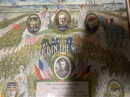 WWI “The Soldiers Record” Designed by A.F. Harlow