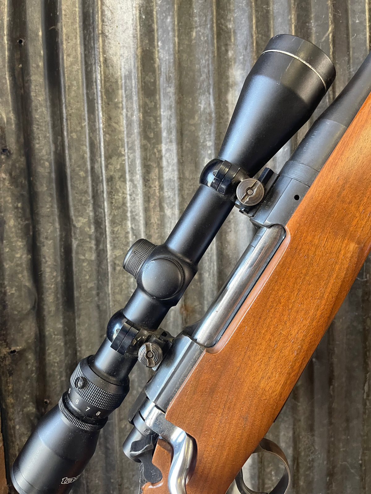Sporterized P17 Enfield .303 British Bolt-Action Rifle w/ Tasco 3-9x Scope
