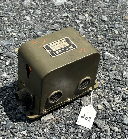 WWII MC-381 Aircraft Radio Microphone Control Box