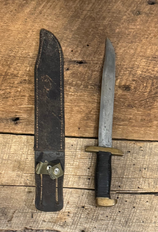 WWII Theatre Knife-Black & Brass