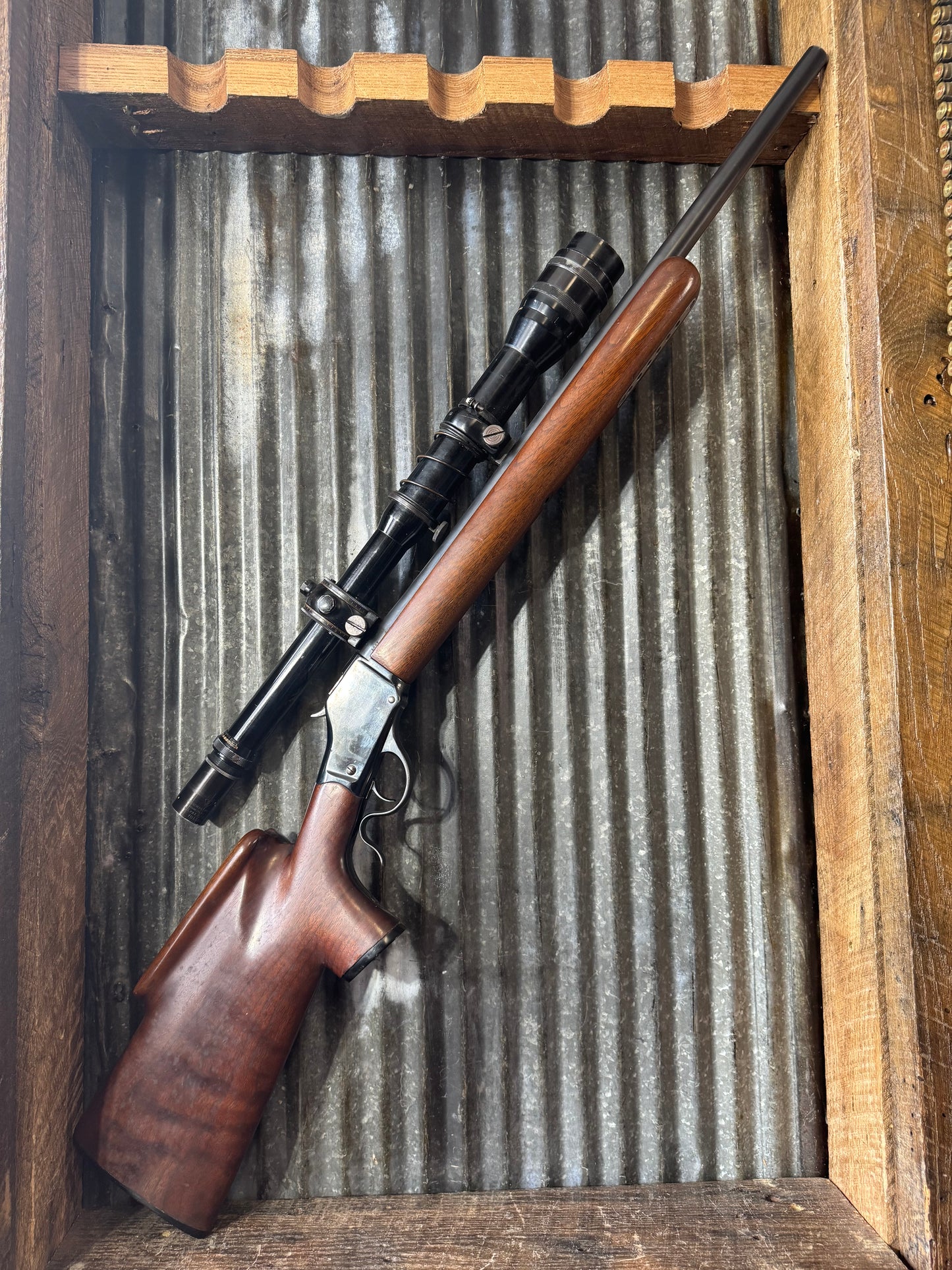 Custom Winchester 1885 High Wall Target Rifle – .225 Winchester – Heavy Barrel – B&L Balvar 24 Scope