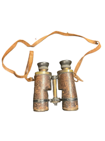 WWI Goerz Trieder Binocle “Pernox” 6x30 Binoculars with Custom Huet & Cie Case