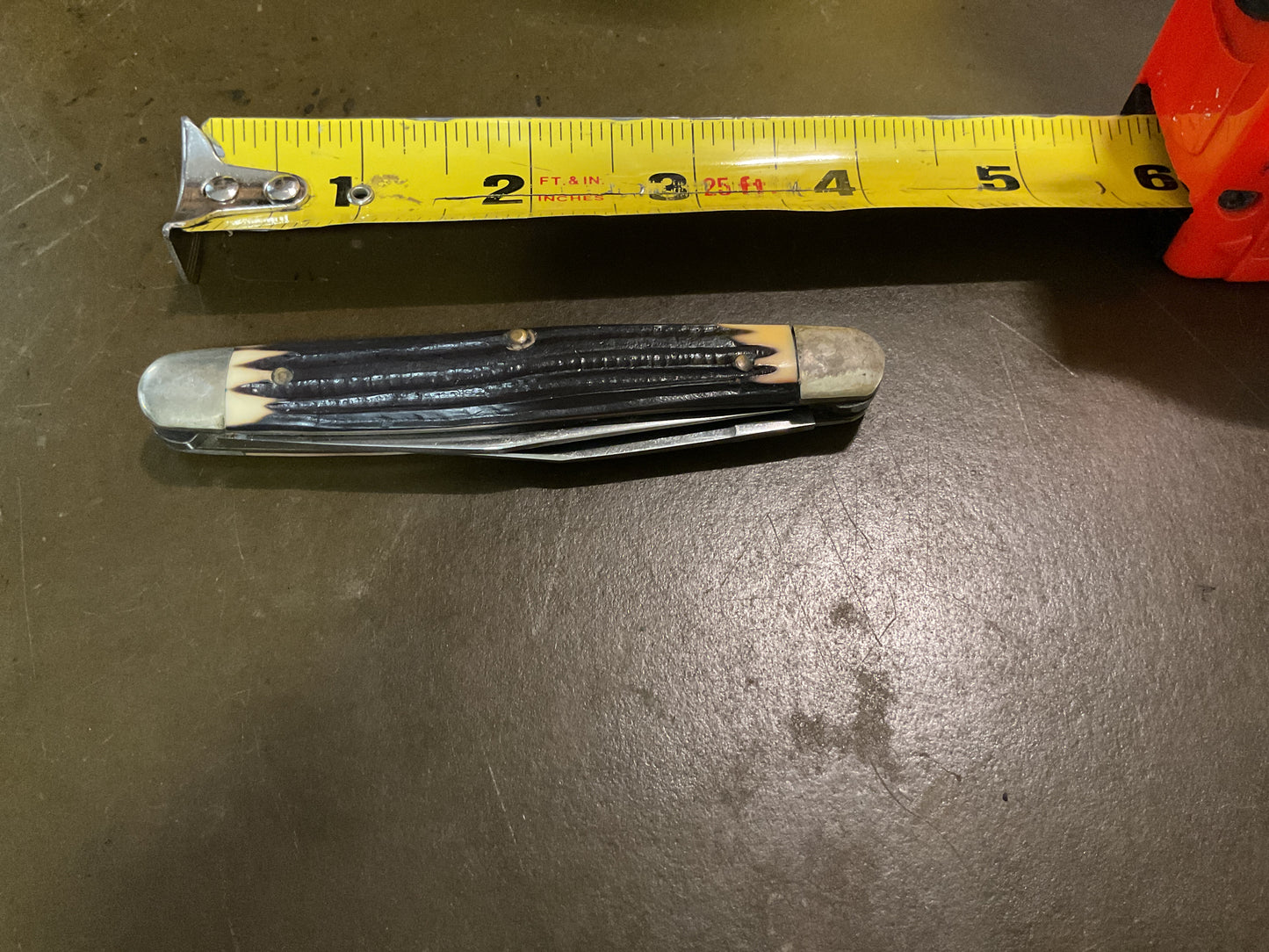 Vintage Queen #66 Muskrat Folding Keychain Knife