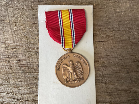 WWII National Defense Medal awarded for honorable active service during a declared national emergency