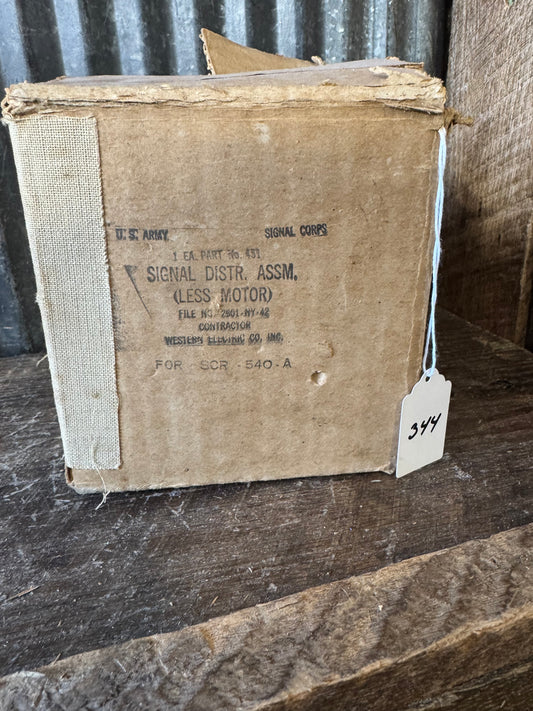 WWII U.S. Army Signal Corps Signal Distributor Assembly (Less Motor) for SCR-540-A Radar – Western Electric NOS