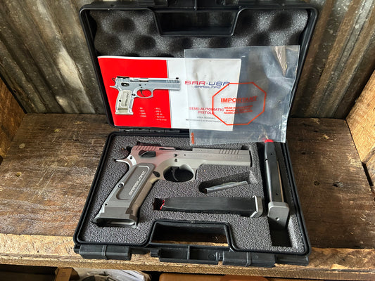 SAR USA / Sarsilmaz K12 Sport 9mm Pistol — Case, Paperwork & Extra Magazines