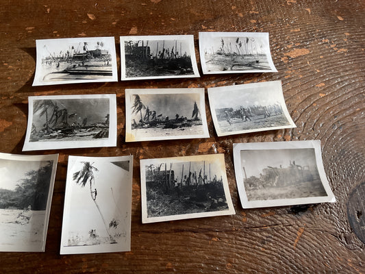 Original WWII Battlefield Photo Group (D)