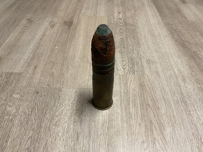 US WWII-era 37mm Projectile w/ casing