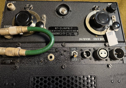 Original U.S. military RT-21/APN-7 aircraft radar transceiver unit