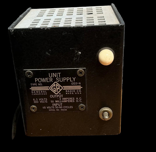 General Radio Unit Power Supply Type 1203-A – Vintage Laboratory Power Supply