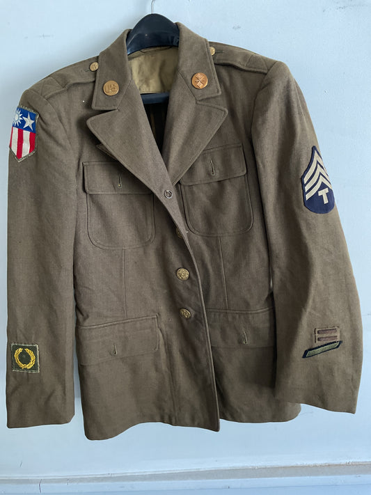 WWII U.S. Army Chinese Combat Command Service Dress Jacket – Staff Sergeant, CBI Theater
