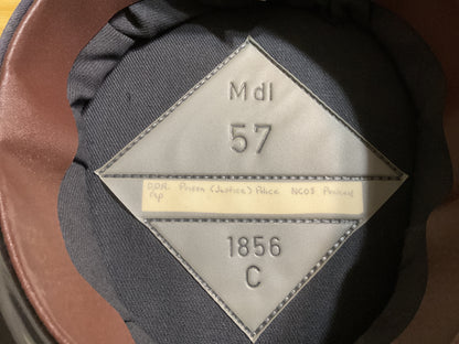 Original East German DDR Mdl Officer/NCO Visor Cap-Volkspolizei-Size 57