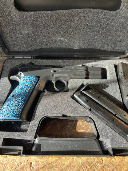 CZ 75 B 9mm – Excellent Used Condition – Original Box, 4 Magazines, 2 Holsters & Extra Grips