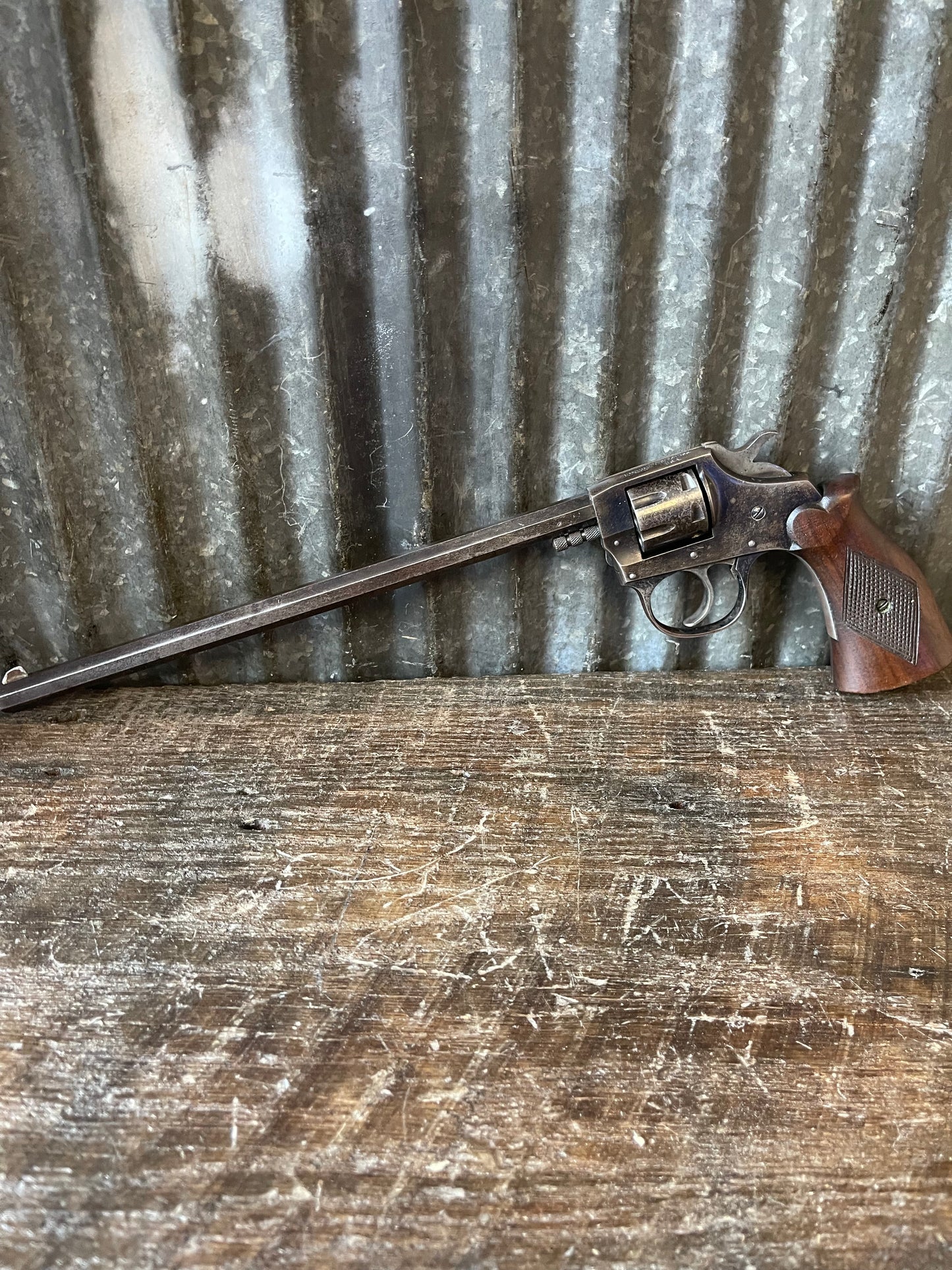 Iver Johnson Target Model .22 LR Revolver – 7-Shot – 10” Octagon Barrel