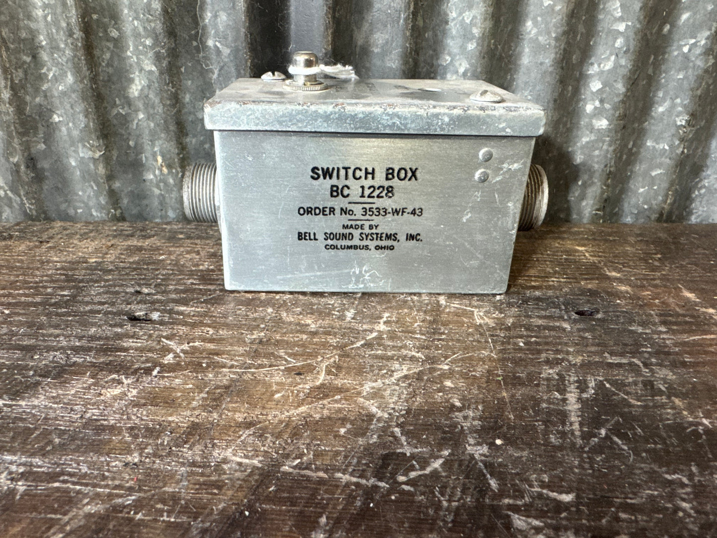 WWII U.S. Army Air Forces BC-1228 Inverter Switch Box