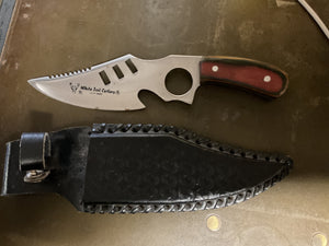 White Tail Cutlery Fixed Blade Knife with Sheath