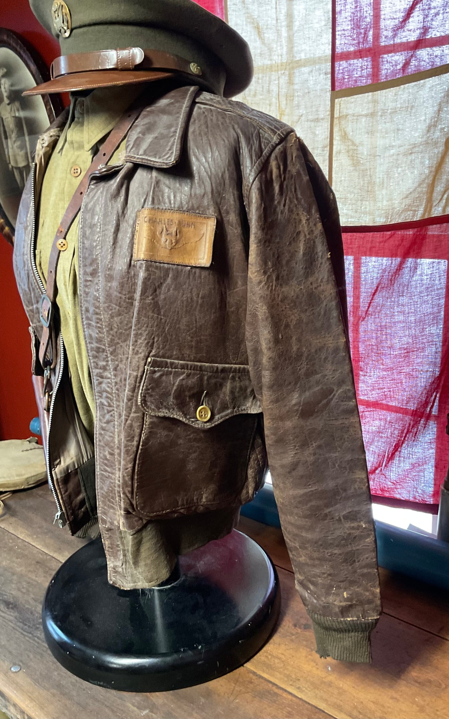 WWII Flight Jacket-Authentic and Indetified w/ extras