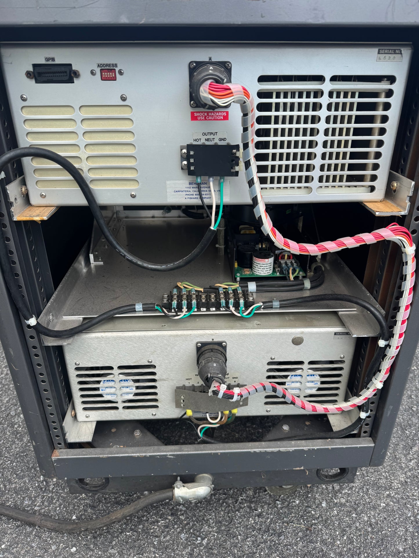 Behlman programmable AC power supply rack