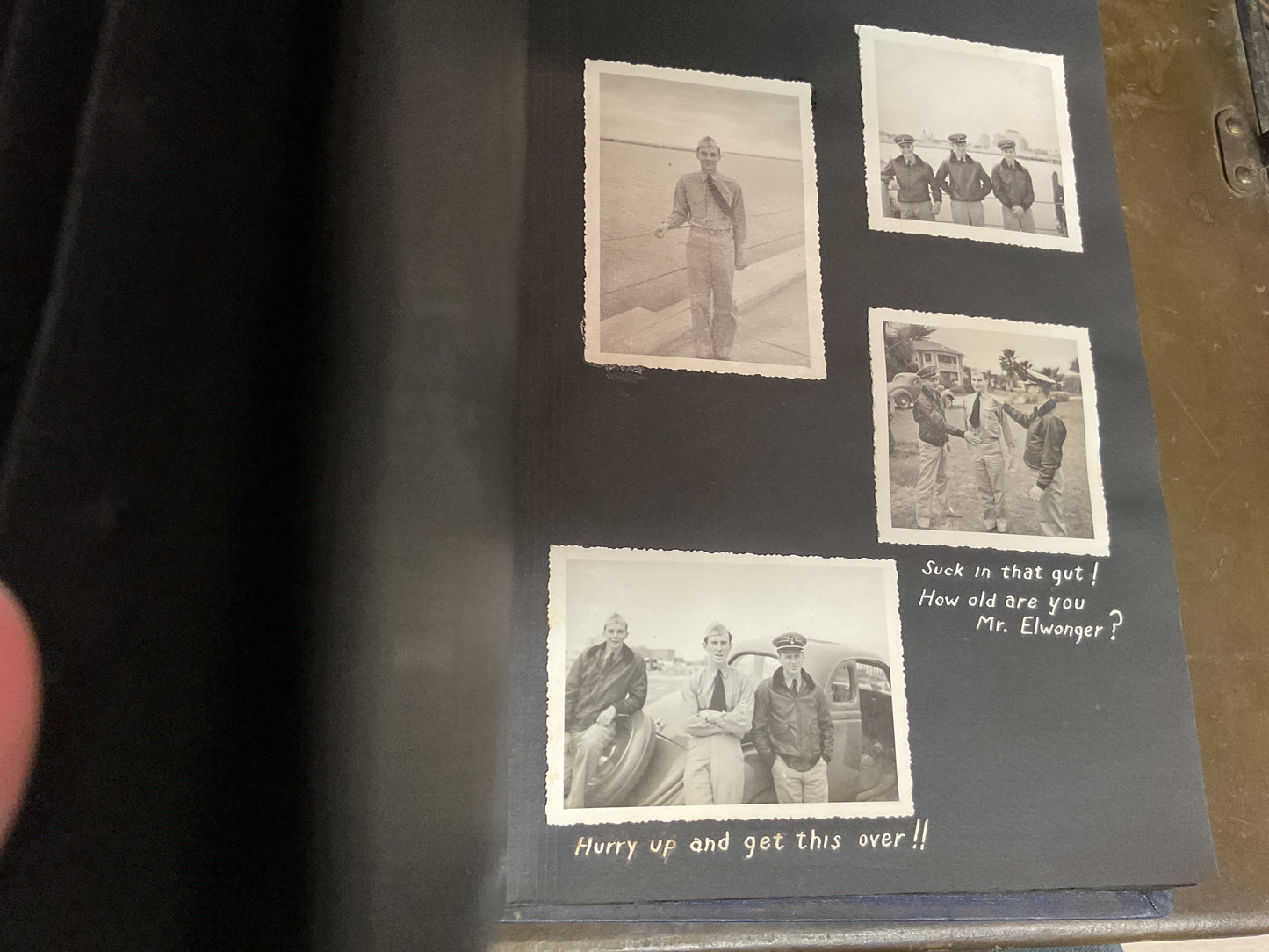 WWII Vintage US Naval Air Station Scrapbook