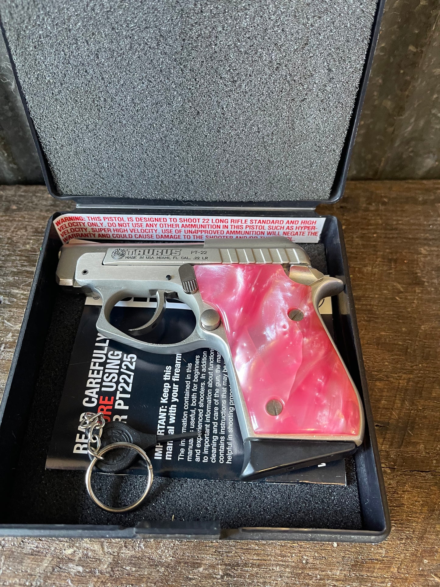 Taurus PT-22 – .22 LR Semi-Automatic Pistol – Original Box – Pink