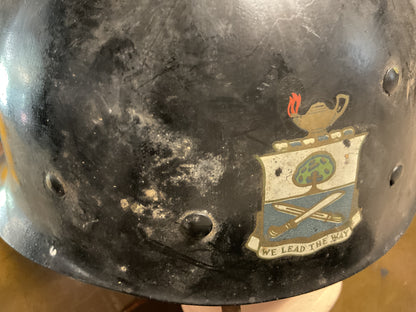 WWII Helmet Liner 29th Infantry Insignia Both Sides