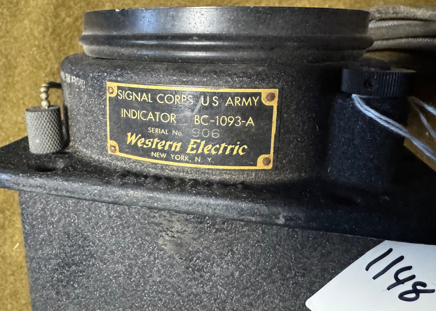 Original WWII-era U.S. Army Signal Corps Indicator BC-1093-A