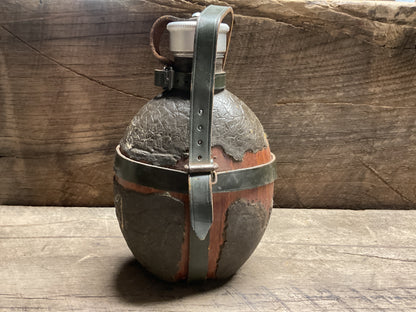WWII German Afrika Korps Coconut Canteen