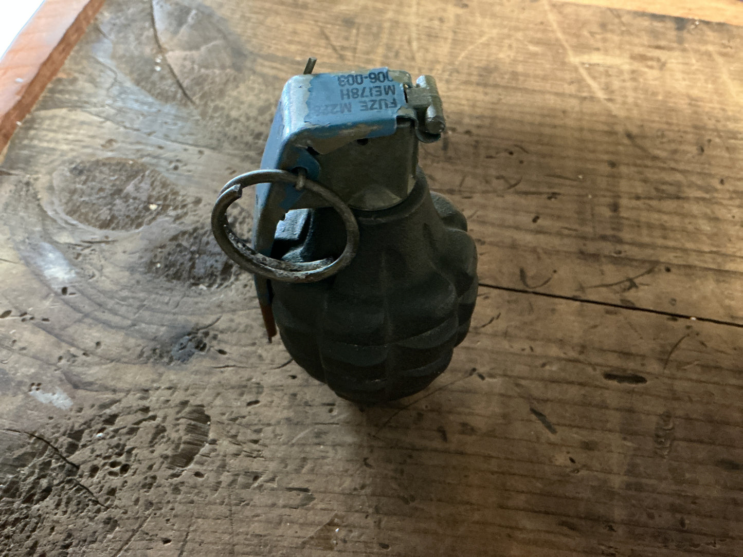 U.S. M67-Inert Practice Grenade w/ M228 Training Fuze