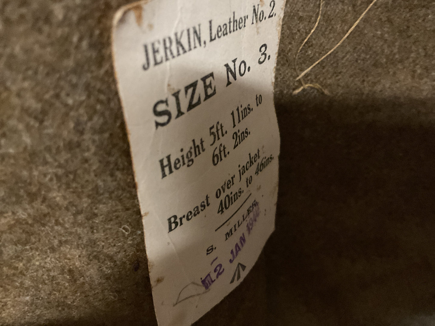 Original WWII British Jerkin Vest