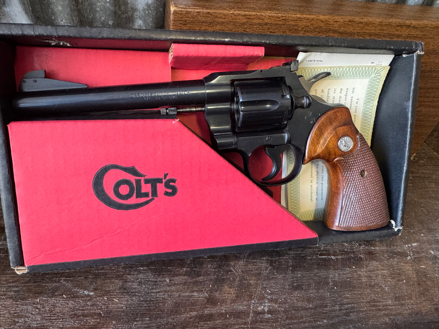 Colt Officers Model Match .38 Special Revolver (with Box & Papers)