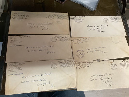 WWII Letters Home from Same author (Daddy) to daughter (Jean)