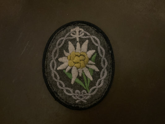 WWII German Eldelweiss Mountain Troops Sleeve Patch