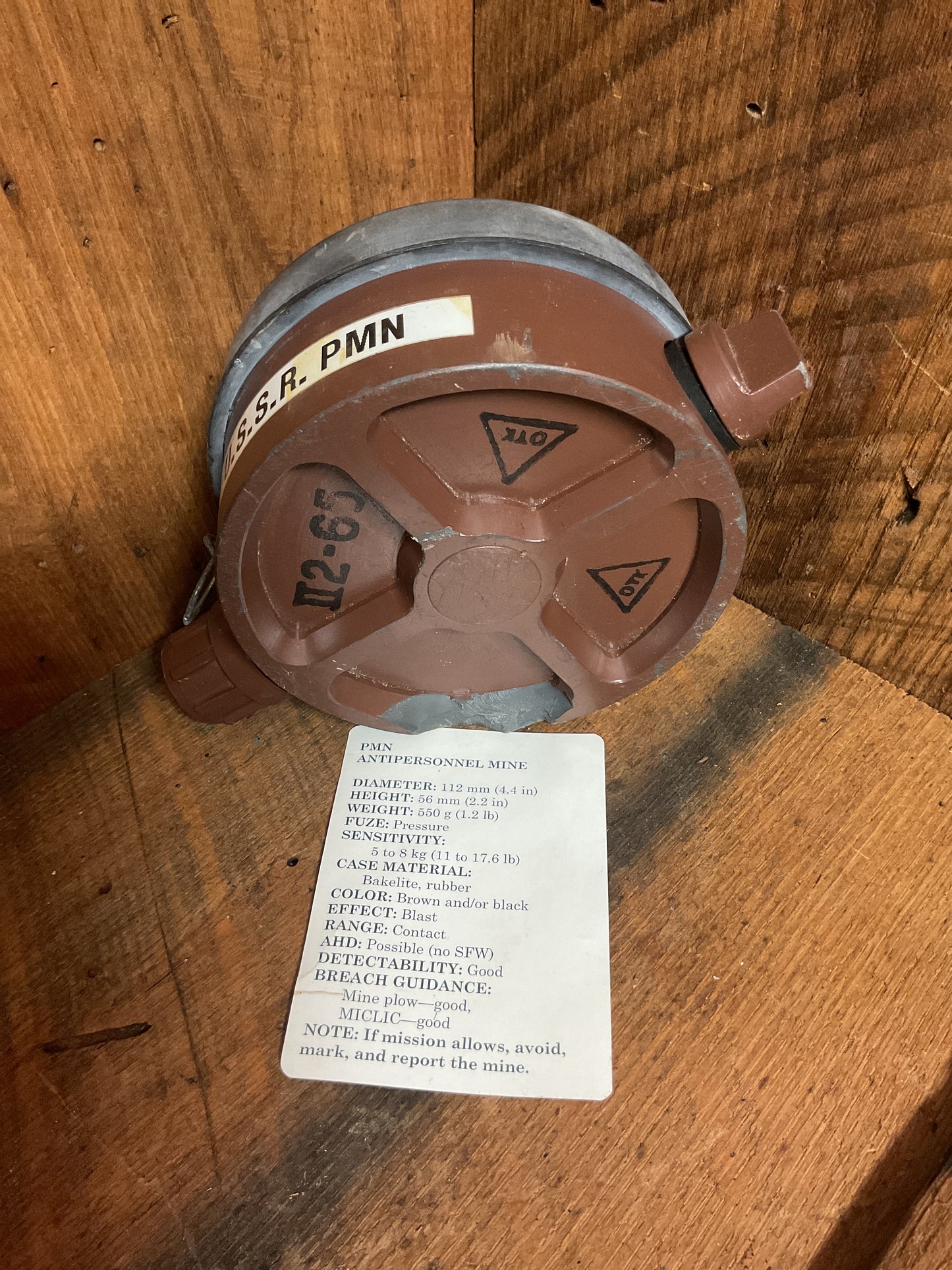 INERT U.S.S.R PMN Anti-personal mine