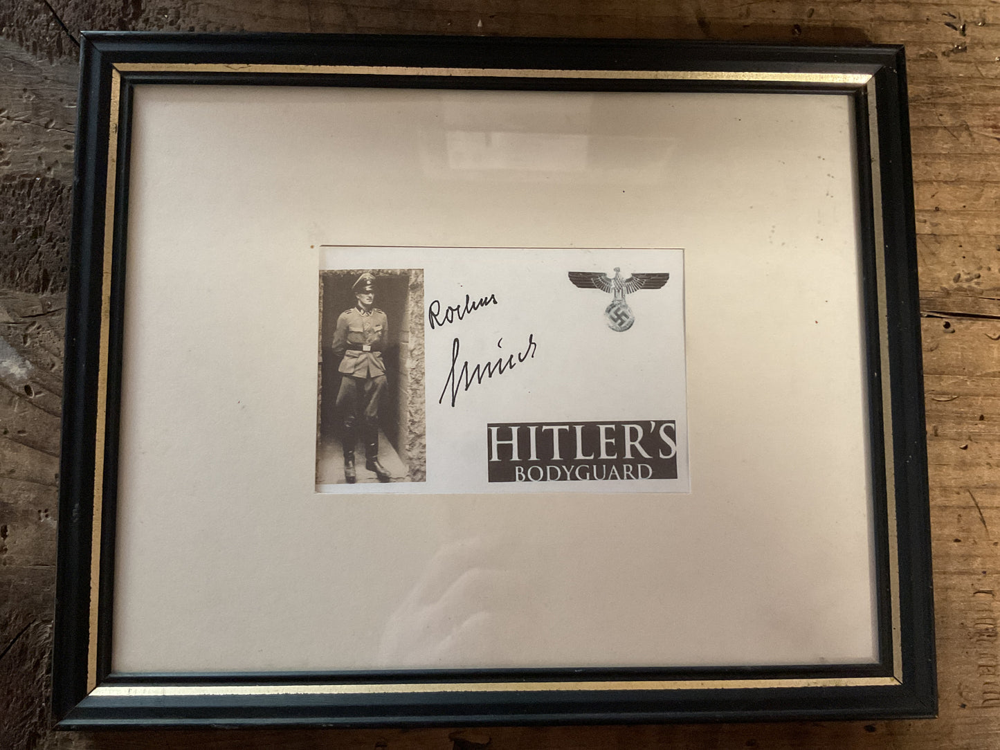 Rochester Misch Signed Photograph-Adolf Hitler Personal Bodyguard/Fuhrerbunker Survivor