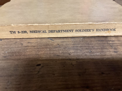 Pre-WWII Army Medical Manual-Named Copy-1941 U.S. War Dept Issue