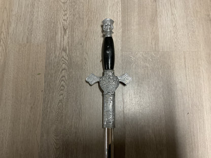 Vintage Knights of Columbus Ceremonial Sword w/ Metal Scabbard