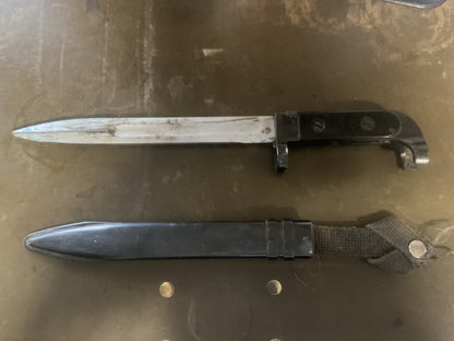 East German AK-47 Bayonet with Scabbard & Frog