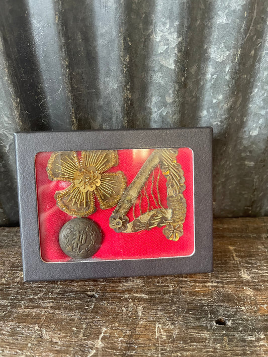 Civil War Era 116th Pennsylvania Infantry “Irish Brigade” Bullion Insignia Group