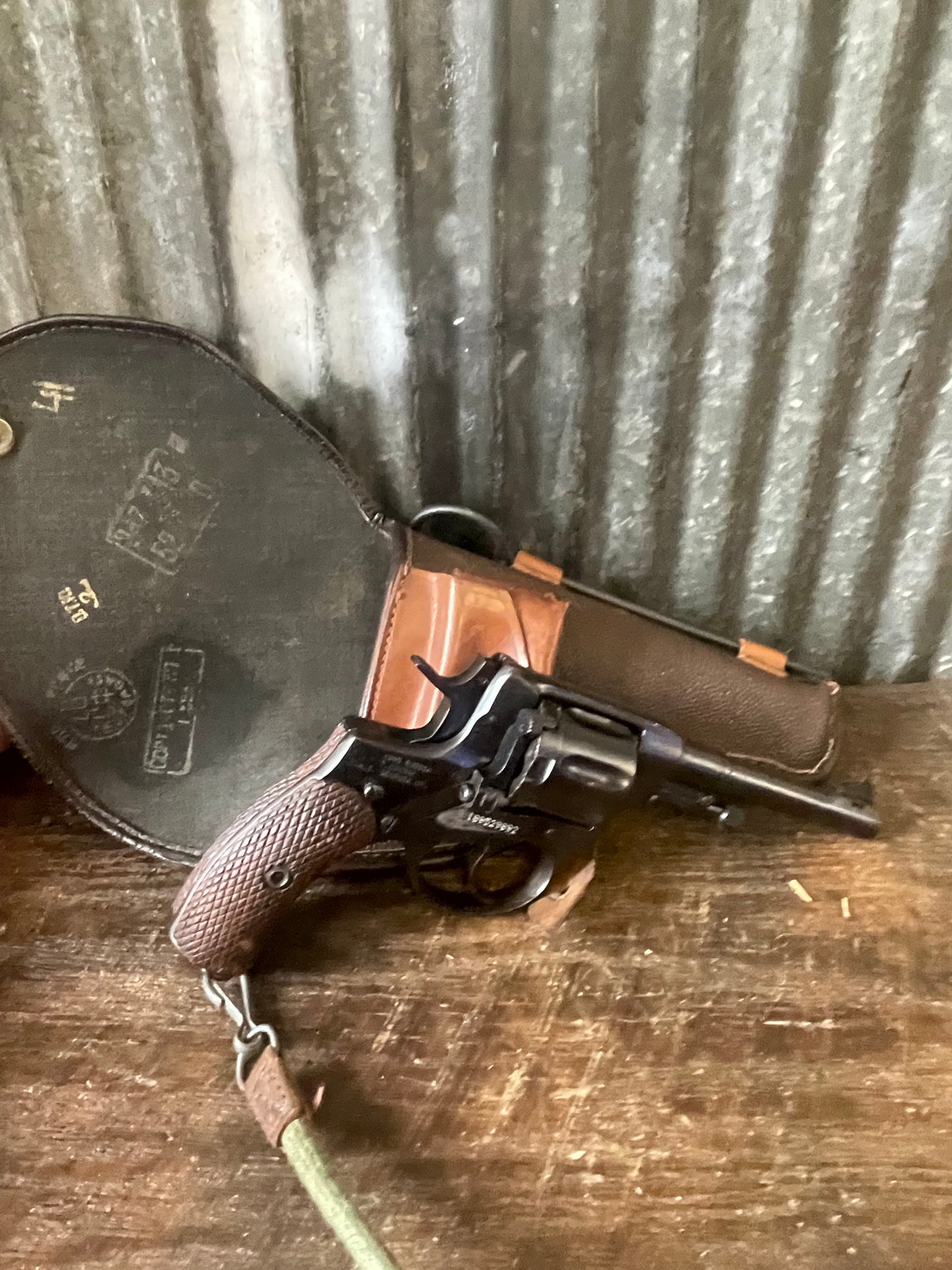 1944 Tula Arsenal M1895 Nagant Revolver w/ Holster, Lanyard & Cleaning Rod – CAI Import