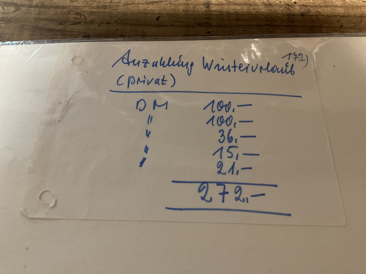 Original Leni Riefenstahl Signed 1973 Financial Document-Director of Triump of Will and Olympia”