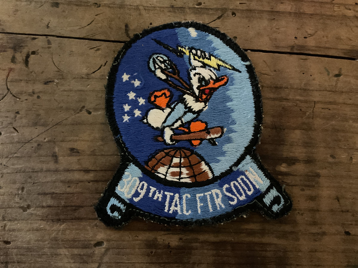 Vintage USAF 509th Tactical Fighter Squadron Donald Duck-Unofficial Squadron Patch
