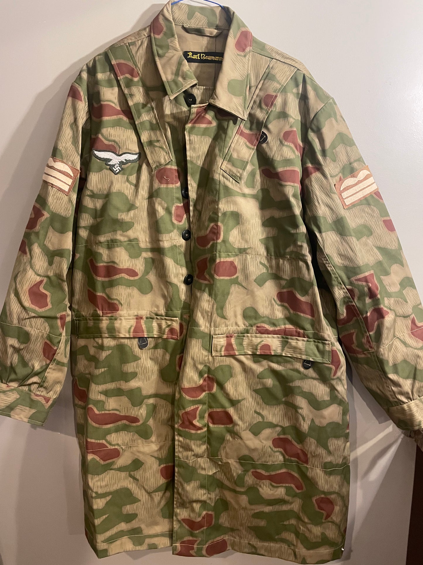 Repro WWII German Luftwaffe Field Division Marsh Camo Smock
