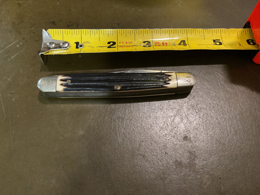 Vintage Queen #66 Muskrat Folding Keychain Knife